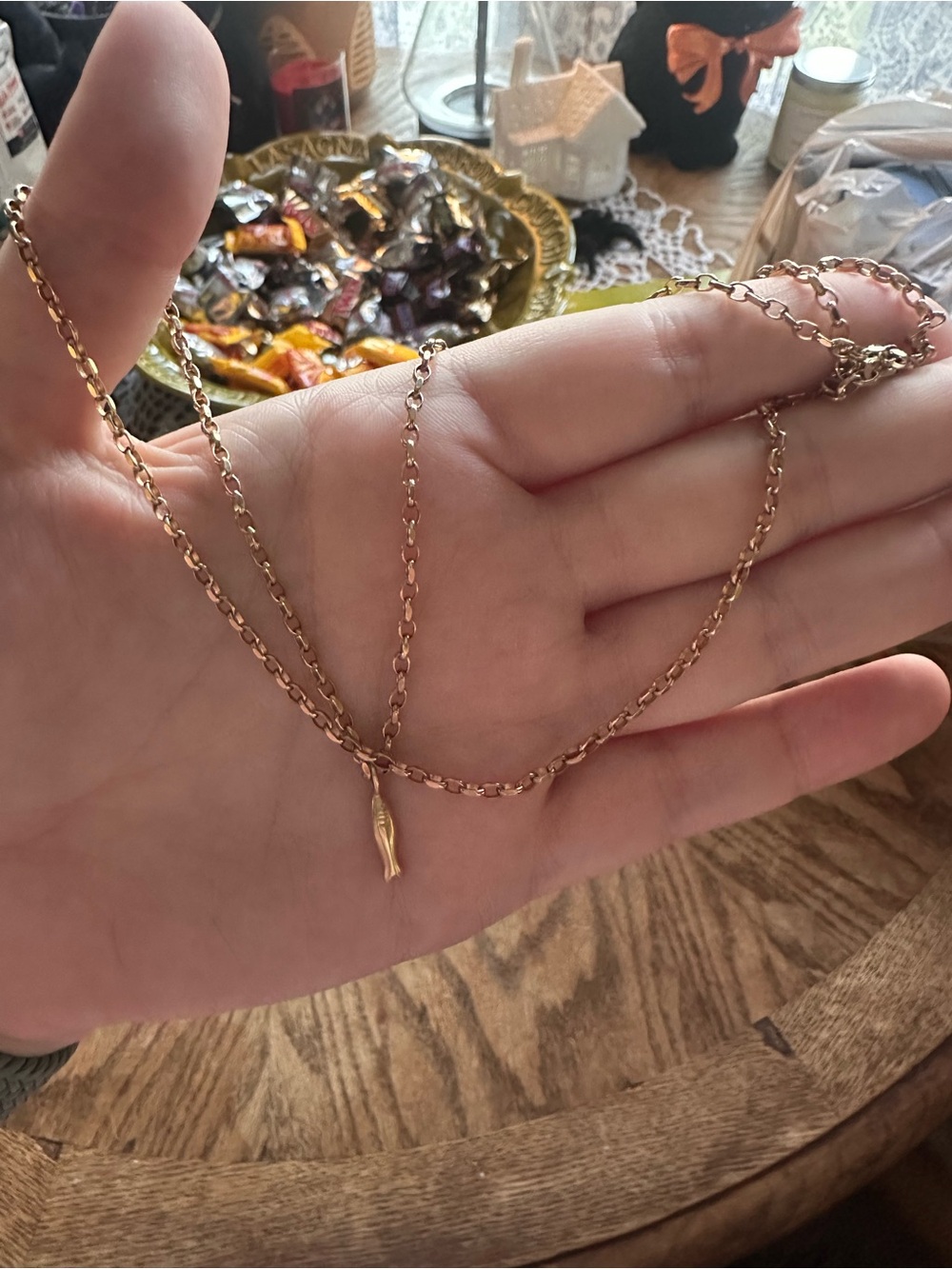 Vintage 9k 9ct belcher / butch / cable chain necklace - Picture 10 of 12